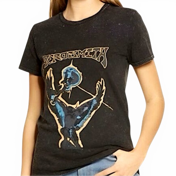 Treasure & Bond Aerosmith Vintage Wash Band Tee Shirt - Picture 7 of 13